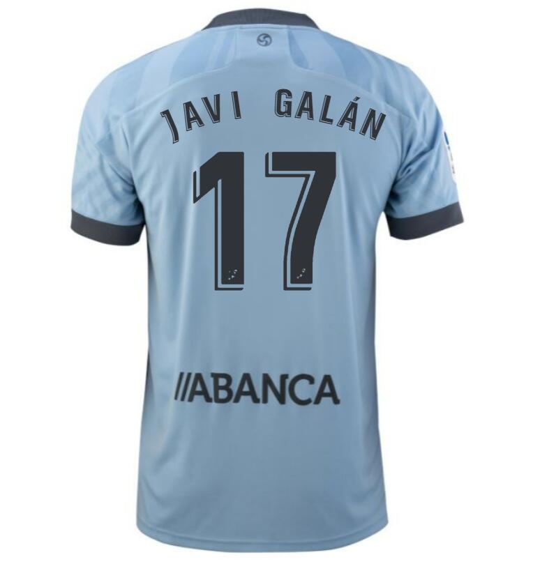 2021/22 Celta de Vigo Home Kit Soccer Jersey with Javi Galán 17 printing